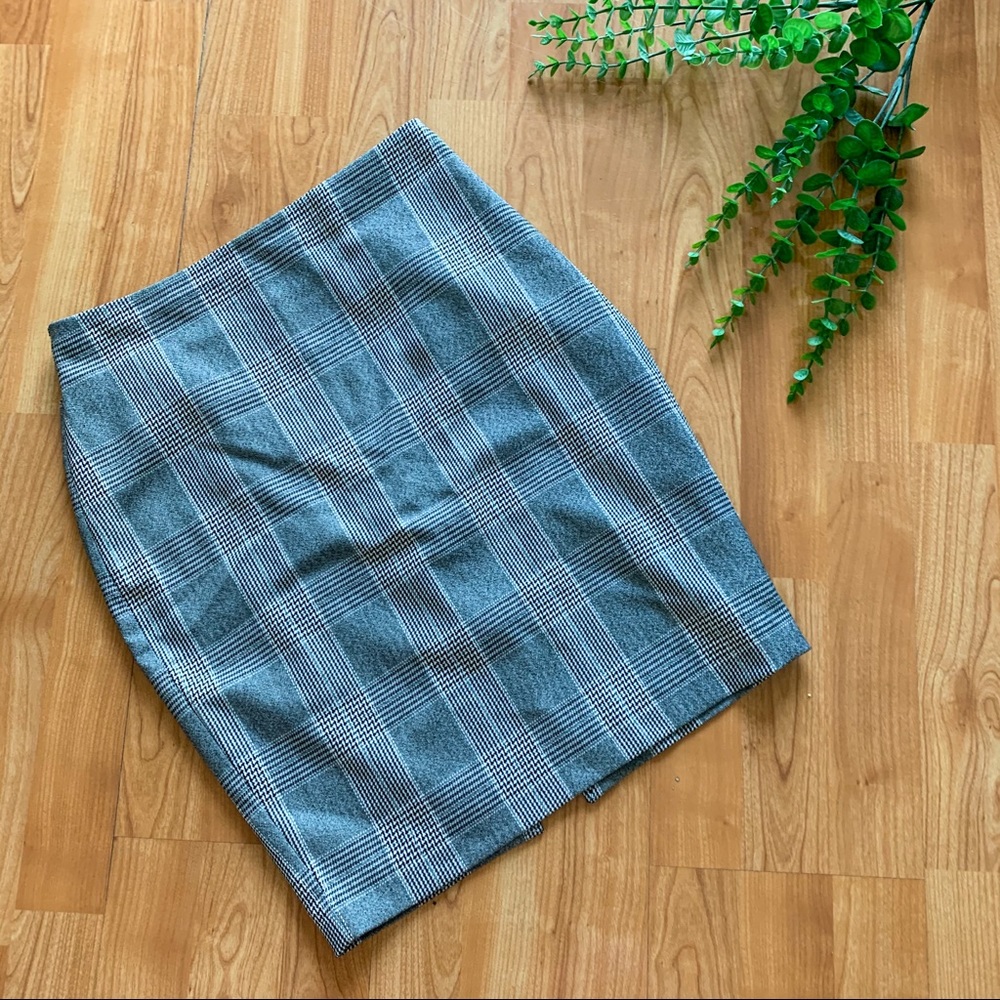 Express Houndstooth Pencil Skirt